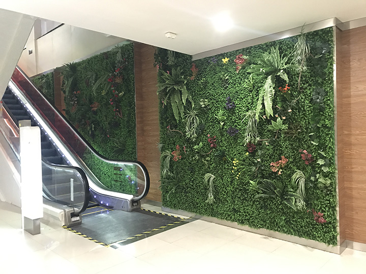 超市仿真植物墻
